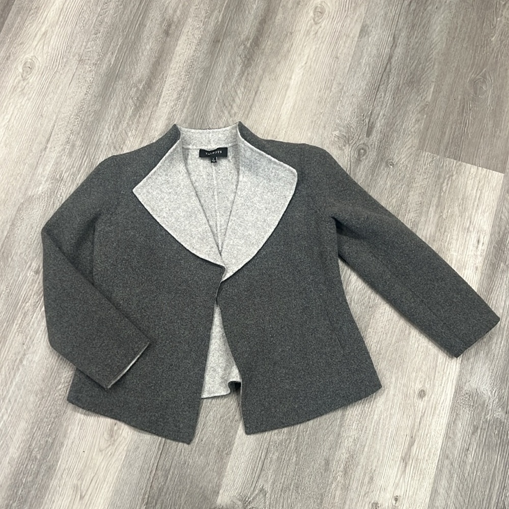 Vintage Talbots cropped wool coat, EUC